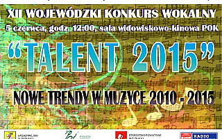 XII Wojewódzki Konkurs Wokalny „TALENT 2015”